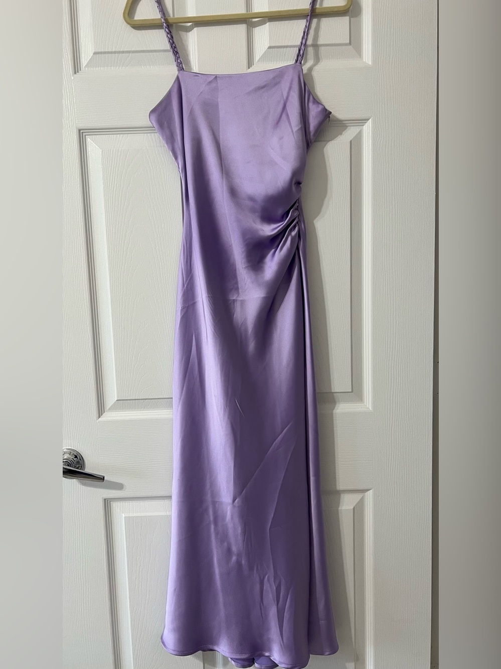 House of Harlow Lavender Satin midi dress
